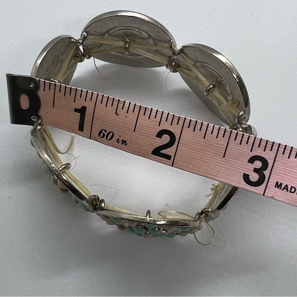 Stretch silver plated bracelet - Picture 8 of 8